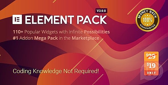 「WP插件」 Element Pack v4.3.0 专业版+破解+英文原版 【已更新】 