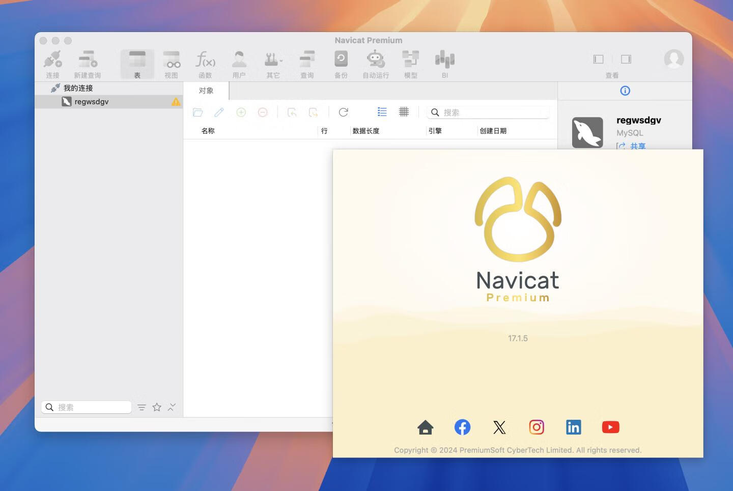 👍 Navicat Premium v17.1.5 中文破解版 强大的数据库管理工具