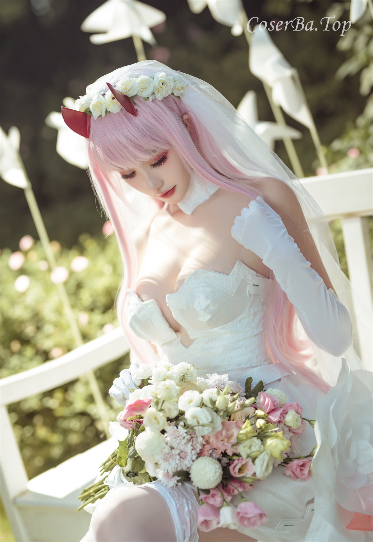 网络红人@沧霁桔梗 Darlinginthefranxx[16P 115M]