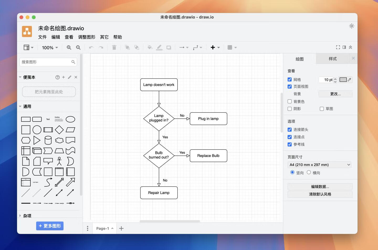 draw.io for Mac v24.5.1中文版 流程图绘制工具
