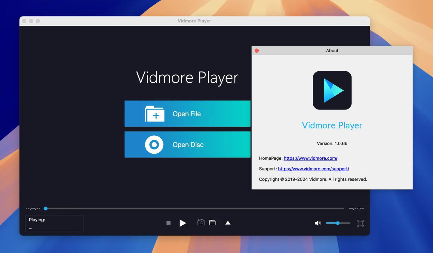 Vidmore Player for mac v1.0.66激活版 蓝光播放器