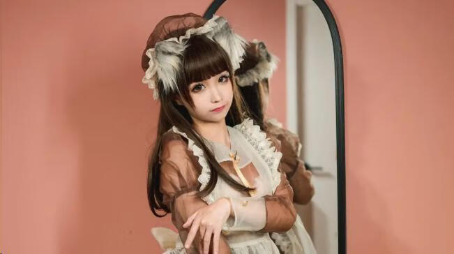 蠢沫沫 NO.042 棕透明女仆:温暖与可爱的完美结合!插图 蠢沫沫 NO.042 棕透明女仆:温暖与可爱的完美结合!插图