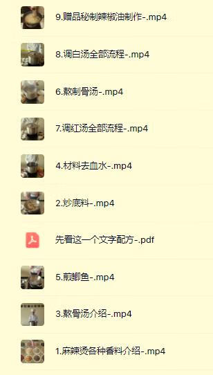 新版麻辣烫全套技术 [1.3G]