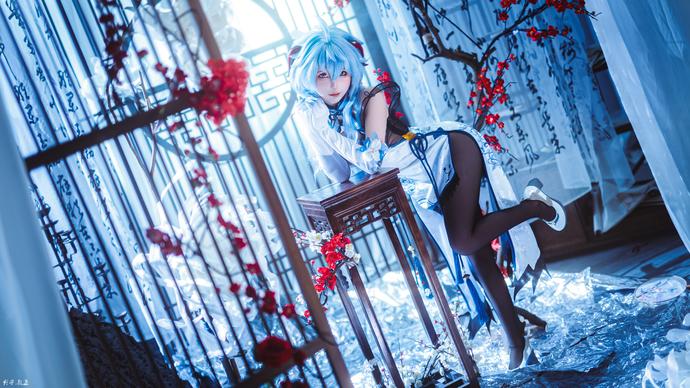 蠢沫沫-24年会员 甘雨旗袍[27P-256MB]