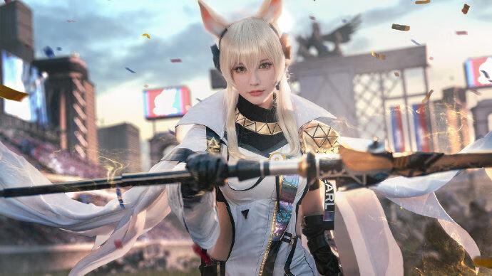 「COSPALY」明日方舟耀骑士玛嘉烈·临光-10P@啊板的猫