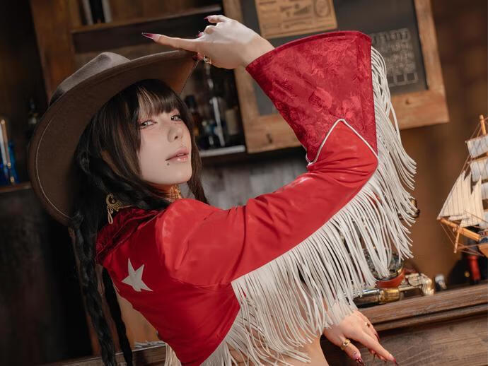 咬一口兔娘(Yiko湿润兔) – 6月作品 西部逆兔女郎 Thirsty [108P2V-1.83GB]