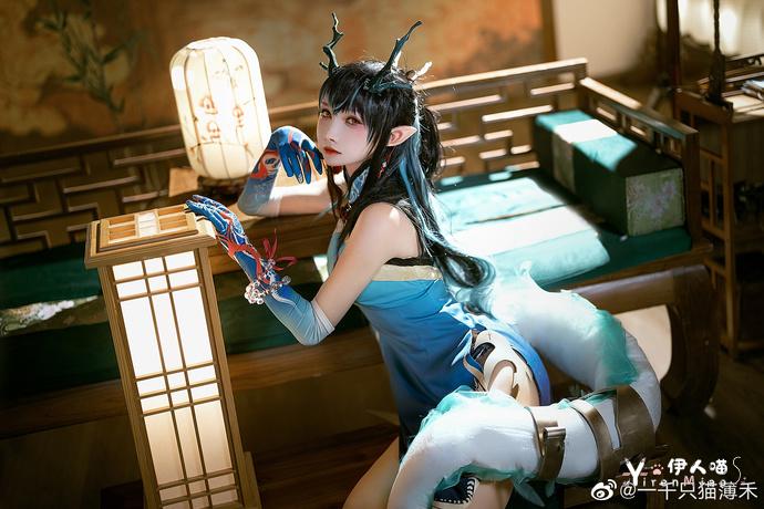 「COSPALY」明日方舟染尘烟夕-15P @一千只猫薄禾 (8).jpg
