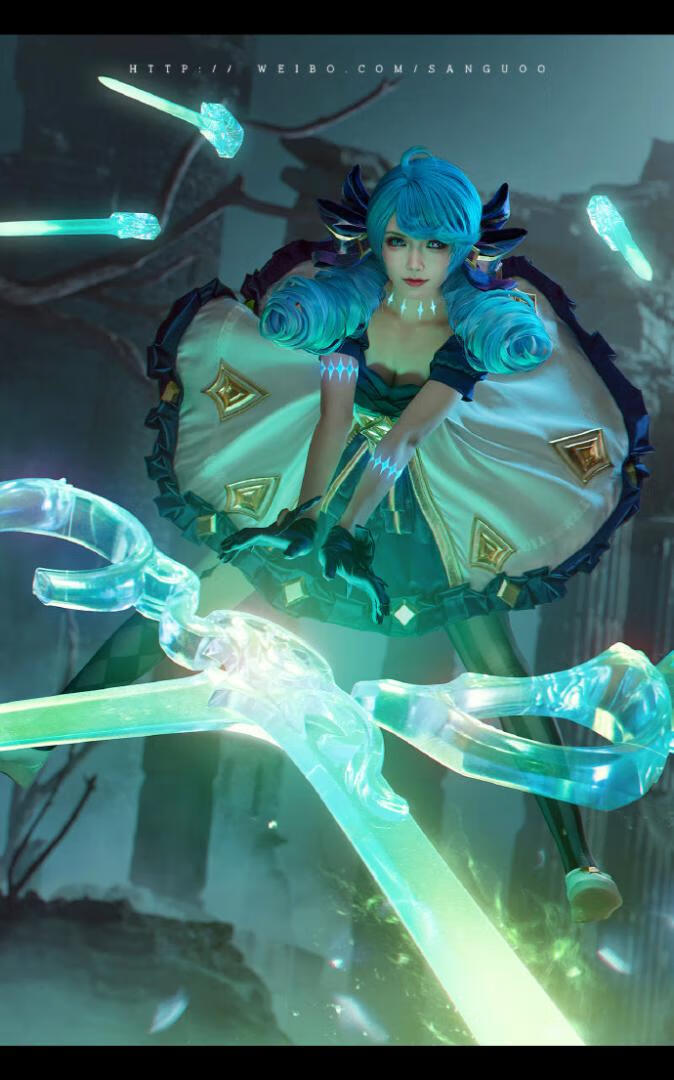 「COSPALY」英雄联盟灵罗娃娃·格温-9P@月潋寒殇i