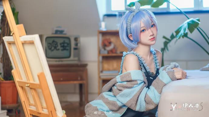 「COSPALY」从零开始的异世界生活蕾姆居家服-13P @_七米_ (2).jpg