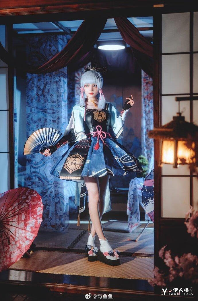 「COSPALY」原神神里绫华-12P @宵鱼鱼