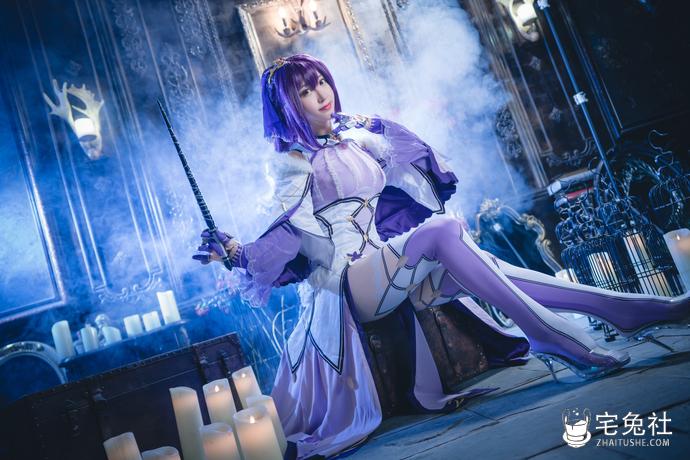 黑川全套cos图片合集 粉色狐狸耳的玉藻前令人沉醉