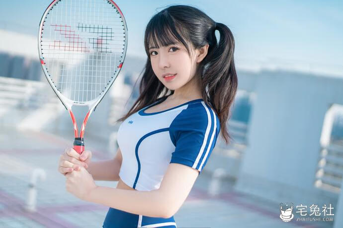 虎森森 cosplay作品008 体操服 宅兔社.jpg 虎森森全套作品图合集 清新颜值嗷呜虎虎独特剧情图集