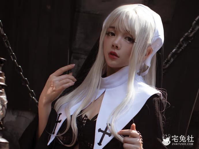 NinJa阿寨寨-NO.001-赎罪修女.jpg NinJa阿寨寨全套cos图片合集 人间牧场中的致命魅力
