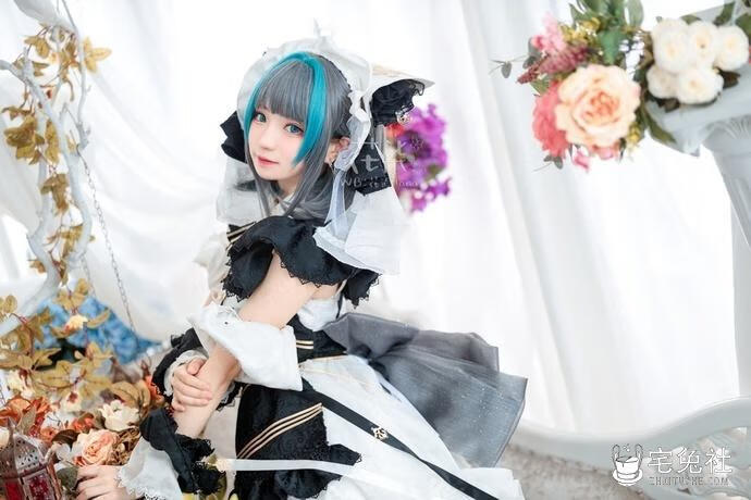 花柒Hana柴郡 (2) 宅兔社.jpg 傲娇蠢萌花柒Hana怎么了?柴郡旗袍诠释东西方文化的碰撞