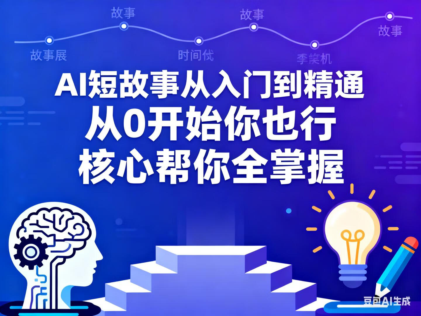 AI短故事从入门到精通，从0开始你也行，核心帮你全掌握-稀缺资源网