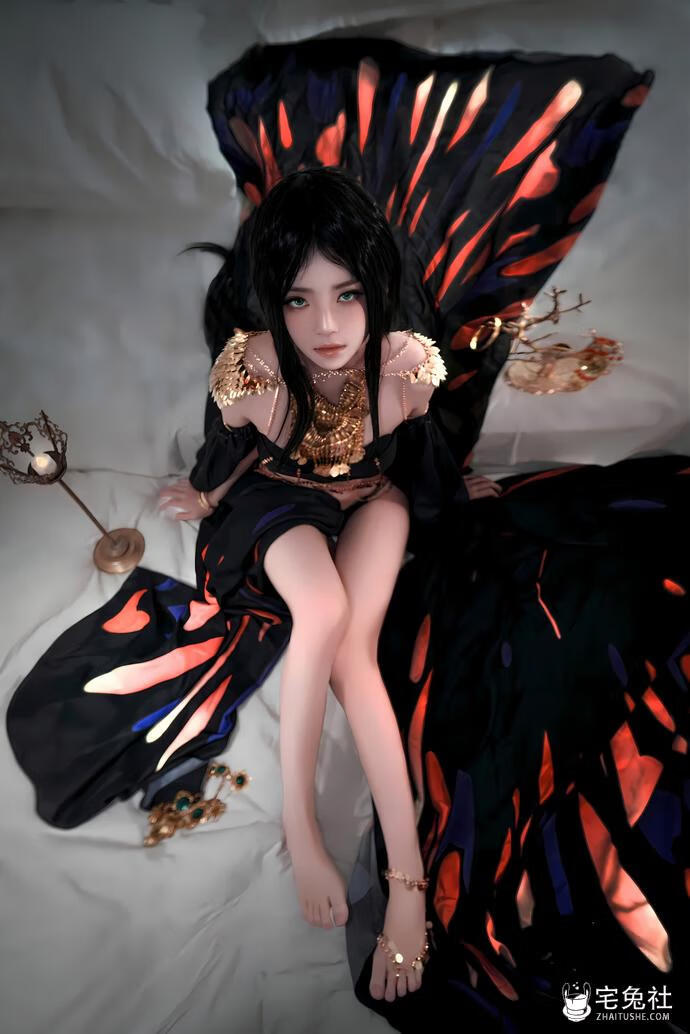 桜桃喵cos鬼刀风铃公主 宅兔社 (2).jpg 桜桃喵cos鬼刀风铃公主,冷艳与凛然共舞,爱了!