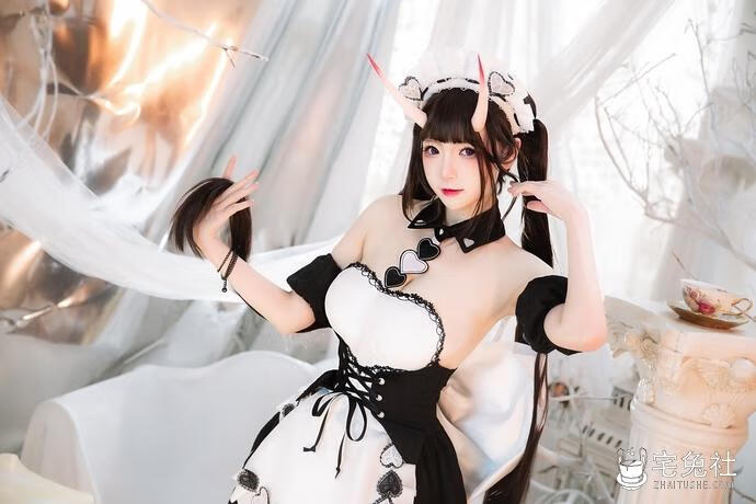 雪晴Astra cosplay作品 能代女仆 (1) 宅兔社.jpg
