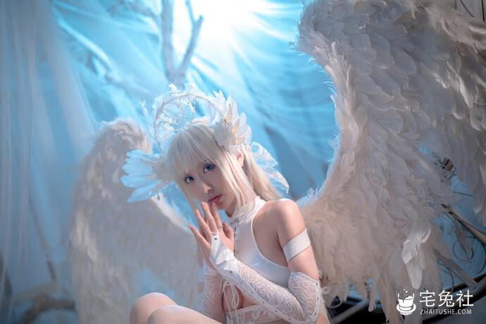 黑川全套cos图片合集 粉色狐狸耳的玉藻前令人沉醉