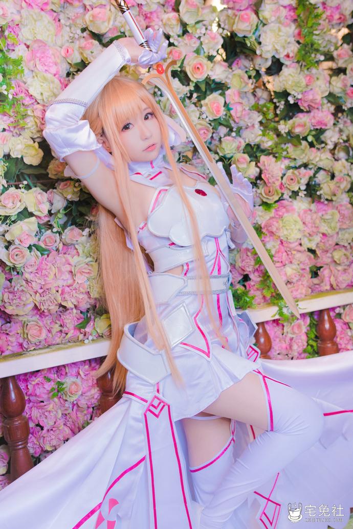 白神泱 cosplay作品008 亚丝娜 (3) 宅兔社.jpg 白神泱全套作品图合集 宝岛萌妹甜美颜值成就绝佳美图!