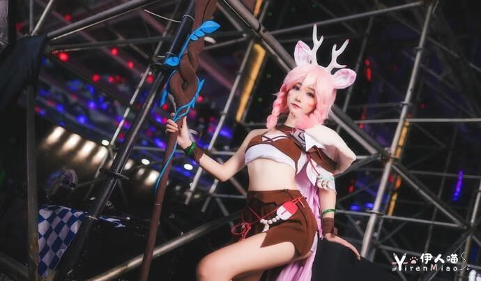 南桃Momoko cosplay作品076 王者荣耀瑶第一部 伊人喵.jpg 南桃momoko全部图集 高冷美艳的逗比博主很会放福利