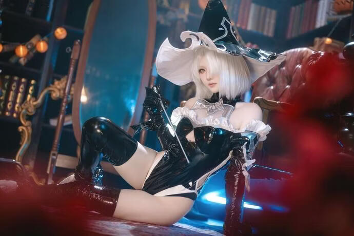 屿鱼 – 万圣女巫 2B同人 [70P-596M]