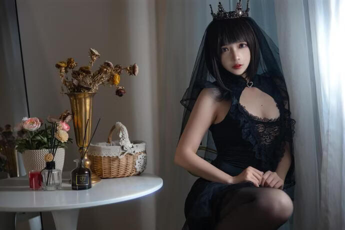 疯猫ss-黑色婚纱 [40P-429MB]