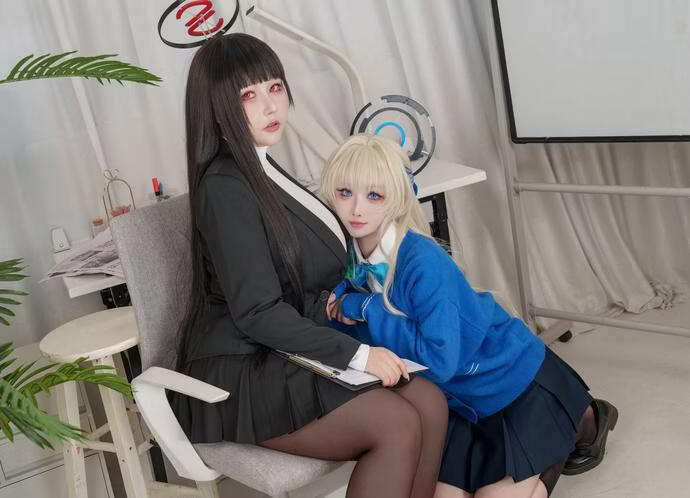 rioko凉凉子&KANEKO_咔喵 双人蔚蓝档案[110P-924M]