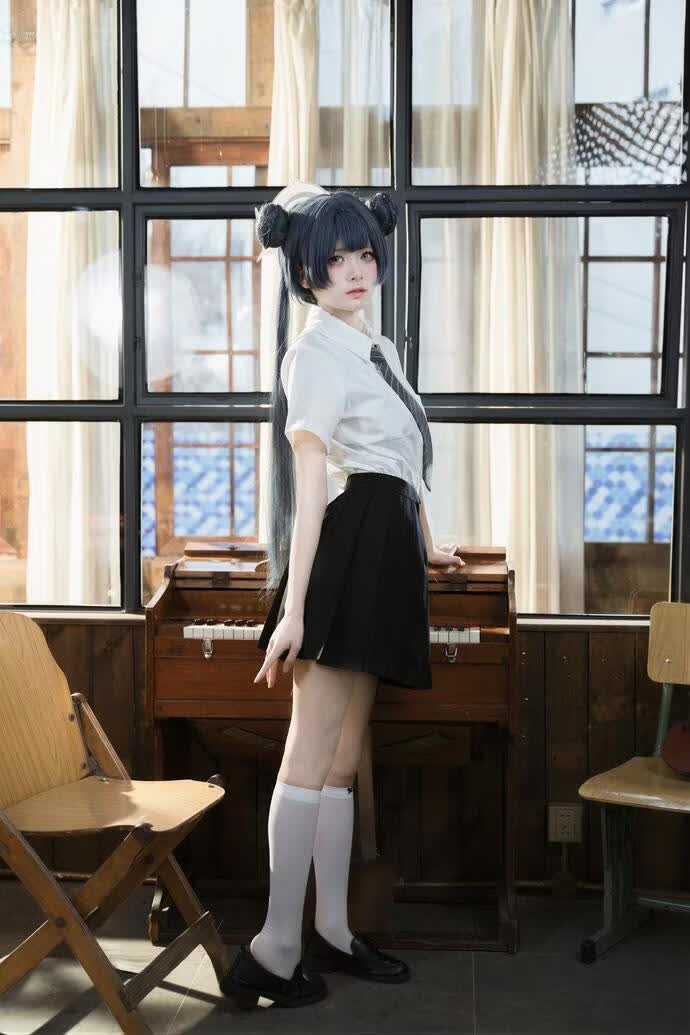 九柒喵-蔚蓝档案 妃咲JK [61P-517M]
