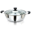 

Jingdong supermarket] the United States kitchen (maxcook) 304 stainless steel hot pot 26cm induction cooker hot pot with a bottom cover gas furnace induction cooker general MH-26