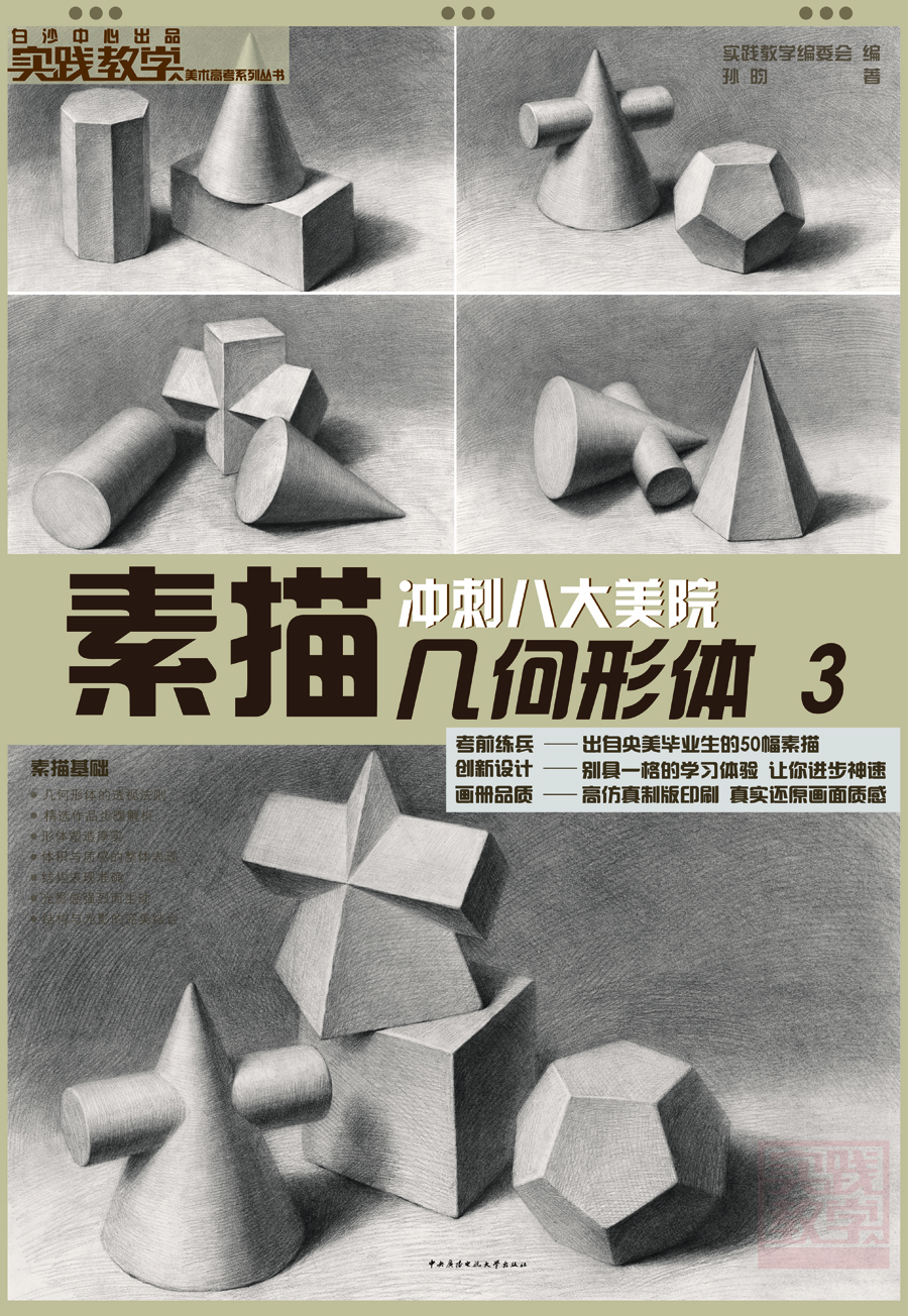 

实践教学美术高考系列丛书：素描几何形体（3）