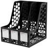 

Comix) B2013 ABS durable triple file bar / file box / file frame black office stationery