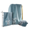 

Jingdong Supermarket] gold home textile cotton satin stalls towel towel towel 3 sets of 11011