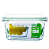 

【Jingdong Supermarket】 Beitez (BestHA) heat-resistant glass crisper square 1000ml oven refrigerator microwave oven for lunch boxes RLF-1000