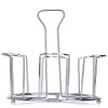 

【Jingdong Supermarket】 Fidila FIDLA Wine Cup Shelf Water Cup Holder White Plated Iron Dwarf Shield Glass Holder HT0843