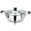 

Jingdong supermarket the United States kitchen maxcook 304 stainless steel hot pot 26cm induction cooker hot pot with a bottom cover gas furnace induction cooker general MH-26