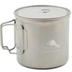 

Thousand Oaks TOAKS outdoor climbing camping ultra-light cookware tableware wide mouth with a handle pure titanium pot POT-1100 1100ML pure titanium light gray
