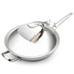

Jingdong Supermarket Platinum Dili Bodeux Race Platinum Wok 32CM 304 Stainless Steel Humanized Pot No Smoke Non-stick Wok No Coated Induction Cooker Gas Stove Universal
