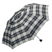 

Paradise umbrella 325E yarn-dyed grid anti-UV strong water repellent rejection three fold ultra-light umbrella blue white grid