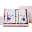 

Gold towel home textiles cotton cut cashmere striped towel G1741 red&blue two loaded gift box