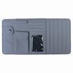 

Car kiss multi-purpose full leather car sun visor CD clip car multi-function disc clip gray