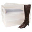 

QingWei thick transparent flip storage boot box boots 3 pieces