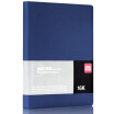 

Effective deli 33047 Emerald jade series Atmosphere business 9 holes Pap leather surface Notepad 16K 100 pages Blue