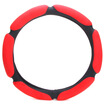 

Che Zhi Wen Suede Series Car Steering Wheel Cover Black