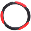 

Che Zhi Wen Suede Series Car Steering Wheel Cover Red&Black