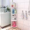 〖Follure〗4-Tier Shelving Unit Bathroom Corner Storage Shelf Bookcase Display Organizer
