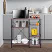 〖Follure〗Vintage Kitchen Bakers Rack Microwave Oven Stand Metal Frame Storage Shelf