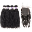Ishow Brazilian Remy Human Hair Weave Kinly Curly 4Pcs Bundles With Closure Virgin Cheap Extensions ishow kopen in de aanbieding Ishow Brazilian Remy Human Hair Weave Kinly Curly 4Pcs Bundles With Closure Virgin Cheap Extensions ishow kopen in de aanbieding