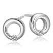 Ronda Cubic Zirconia Stud Pendientes Para Las Mujeres Joyería Del Partido de Moda Accesorios CZ Regalo Aniversario Clásico E65