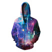 Aowofs New Mens 3D Printed Zipper Hoodies Womens Hooded Sweater Suede Inside Bll030 aowofs kopen in de aanbieding