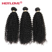 Hotlove Hair Brazilian Kinky Curly 3 Bundles Human Extensions 10 28 Inch Natural Color Virgin Weave Can Be Dyed hotlove kopen in de aanbieding